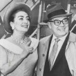 May 1958. With husband Al Steele at NY's International Airport.