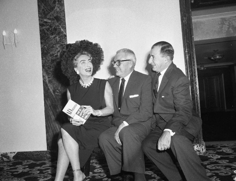 April 8, 1959. Pepsi press conference with Pepsi president/hubby Al Steele and Pepsi exec Herbert Barnet.