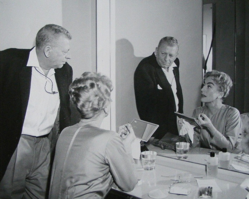 1959. On the set of 'The Best of Everything' with cameraman William Mellor.