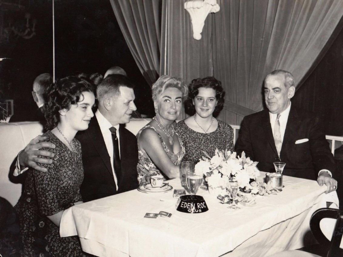 Circa 1960 at Miami's Eden Roc hotel with The Twins.