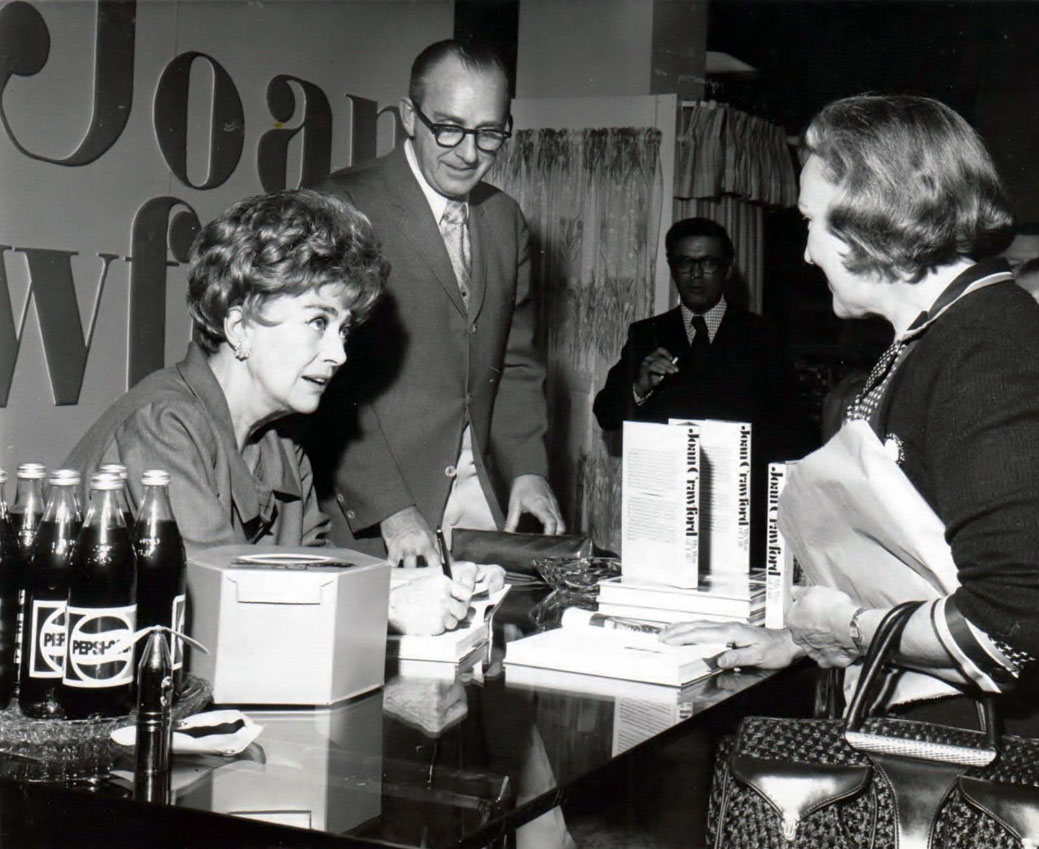 1971. At the May Co. Wilshire in Los Angeles signing 'My Way of Life.'