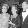 Circa 1967, two photos with ex-husband Franchot Tone, right.