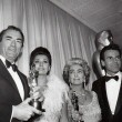 At the 4/8/63 Academy Awards with Gregory Peck, Sophia Loren, and Maximilian Schell.