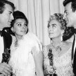 4/8/63 at the Oscars with Gregory Peck, Sophia Loren, and Maximilian Schell.