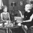 1965. With Virgilia Peterson and Virginia Graham on Graham's show 'Girl Talk.' (Thanks to Bryan Johnson.)