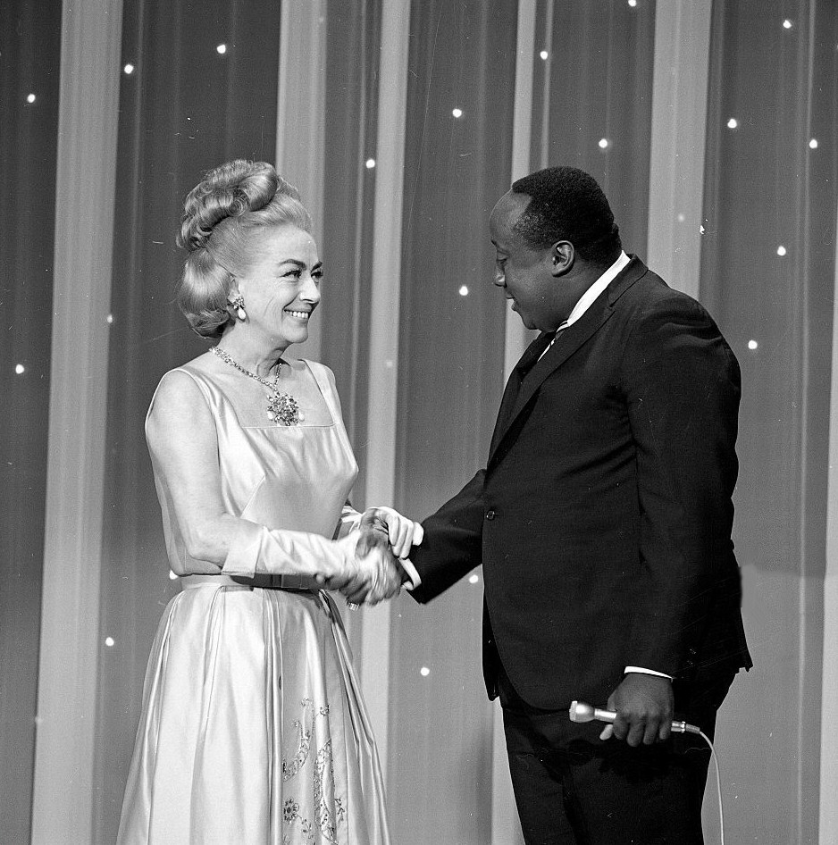 10/9/65. On 'Hollywood Palace' with comedian Godfrey Cambridge.