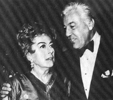 With Cesar Romero at the 2/5/71 Golden Globes.