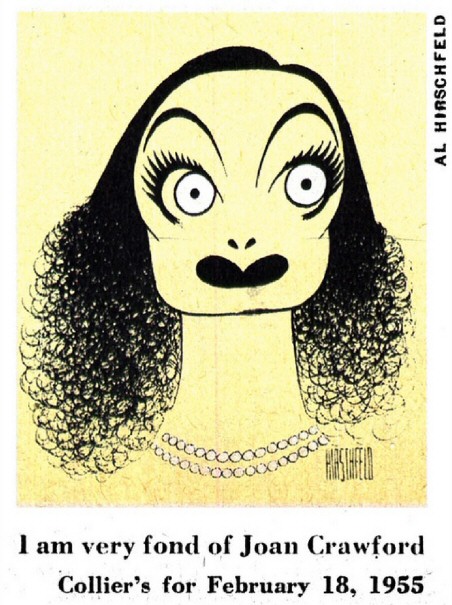 Al Hirschfeld Caricatures of Joan Crawford