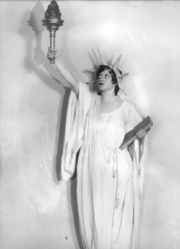 As 'Lady Liberty,' 1930.