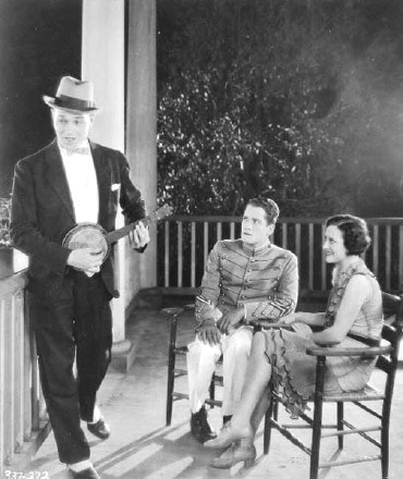 1928 'West Point,' with William Haines, unidentified, Joan.