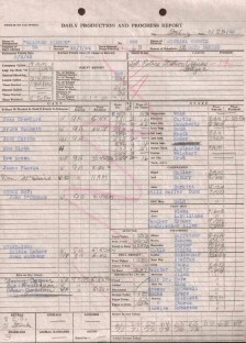 'Mildred' production schedules for  12/13/44 and 2/23/45. Click to see full images.