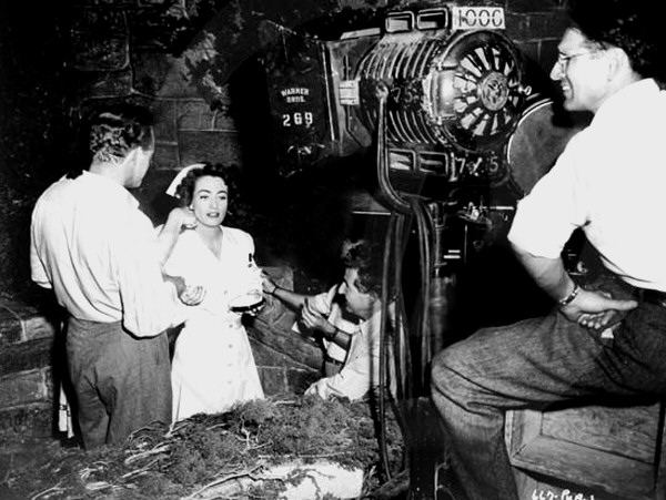 1947. On the set of 'Possessed.'