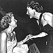 1952. Joan with Barbara Stanwyck at the Masquers Revel.