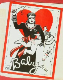 A 'Mommie Dearest' valentine made by 'Rock Shots,' 1982. The inside says '...you're hard to beat.'
