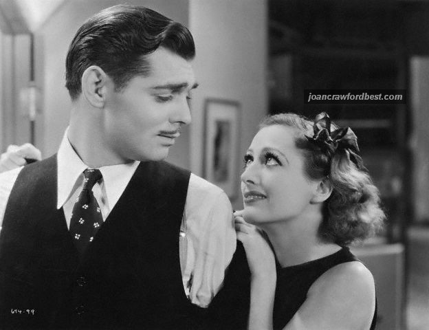 With Clark Gable.